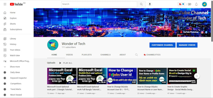 Do youtube channel setup and video seo for organic growth by ... - Fiverr