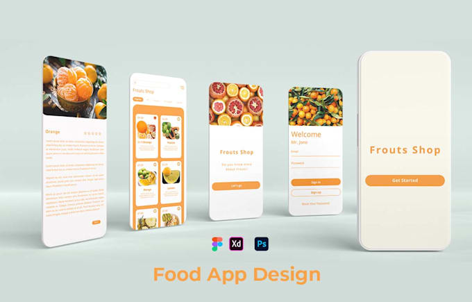 Design creative mobile app ui ux in figma and adobe xd by Litusamadder ...