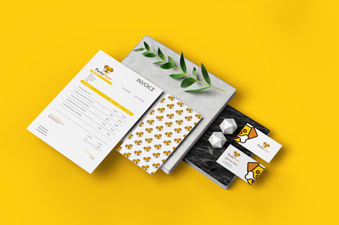 design logo business cards email signature letterhead invoice and stationery