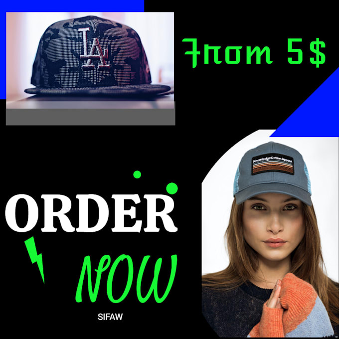 Put your hat or cap design logo on beautiful mockups by Mustaphasifaw