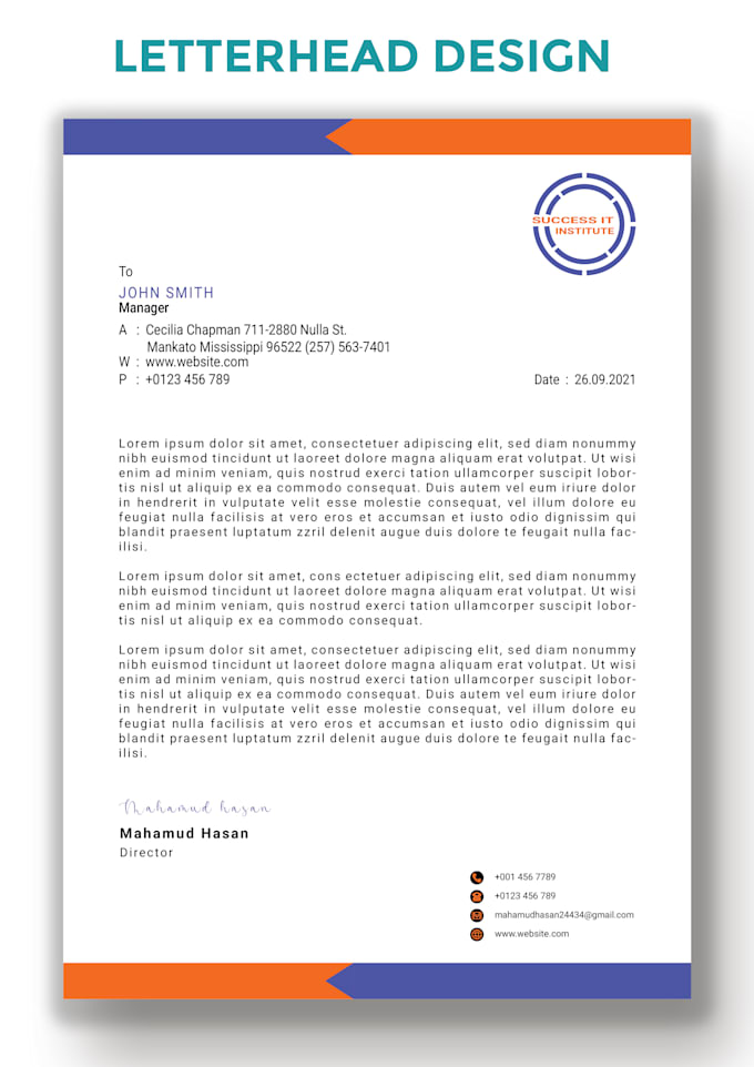 do eye catching business card, letterhead and envelope