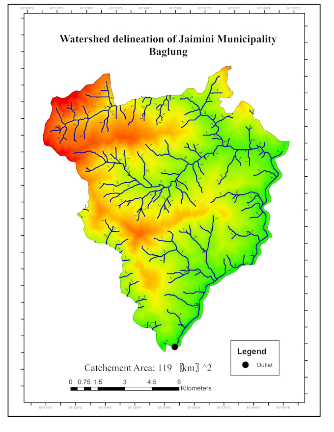 Watershed delineation digitally - Watershed Delineation Digitally Using Arc Gis 