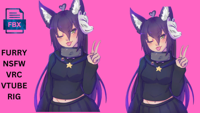 Do vrchat avatar, fursona, furry avatar, nsfw 3d model for vtuber, vrchat,  vr by Hayomhideavatar