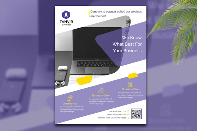 do pro business flyer or brochure design within 6 hrs