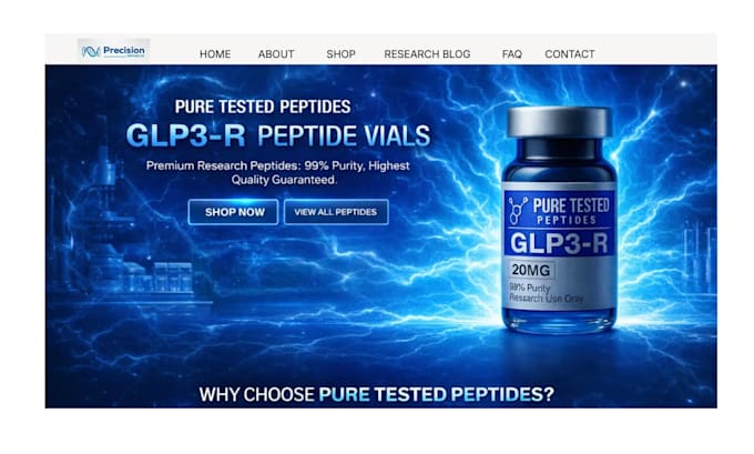 build peptide website peptide store research peptide website nutraceutical store