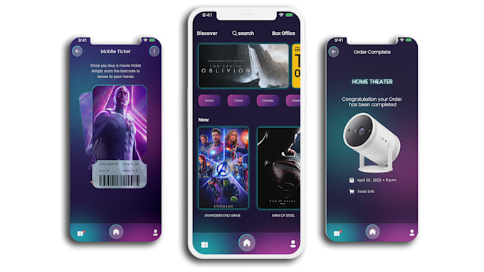 Mobile ui ux design with free business card by Zacwalfram | Fiverr