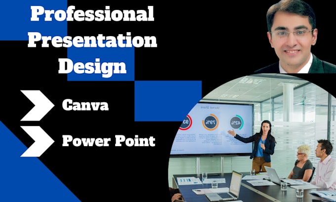design presentation on powerpoint, and canva