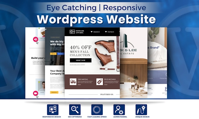 build custom website design as wordpress developer