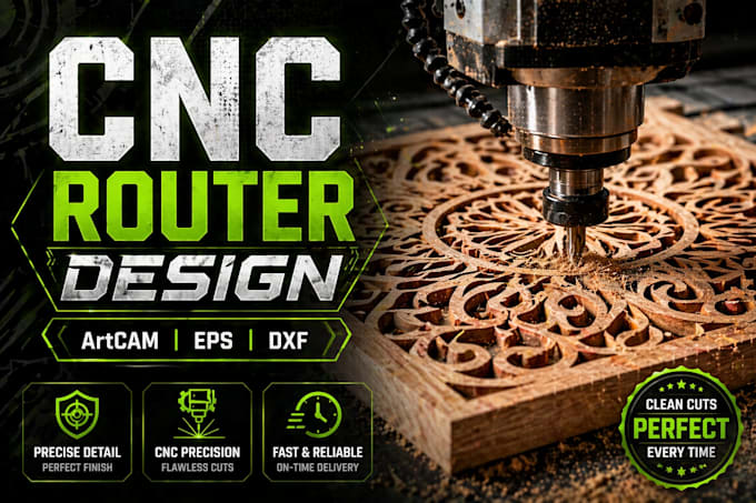 design cnc vector files dxf eps svg for laser and router