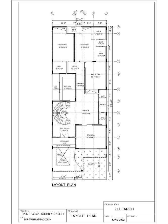 Drawn All Types Of Civil Drawings Like Architecture Mep Structure 