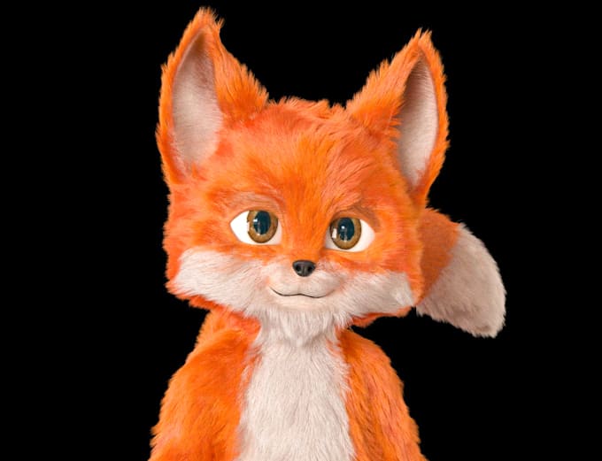 create realistic fur or hair for your character