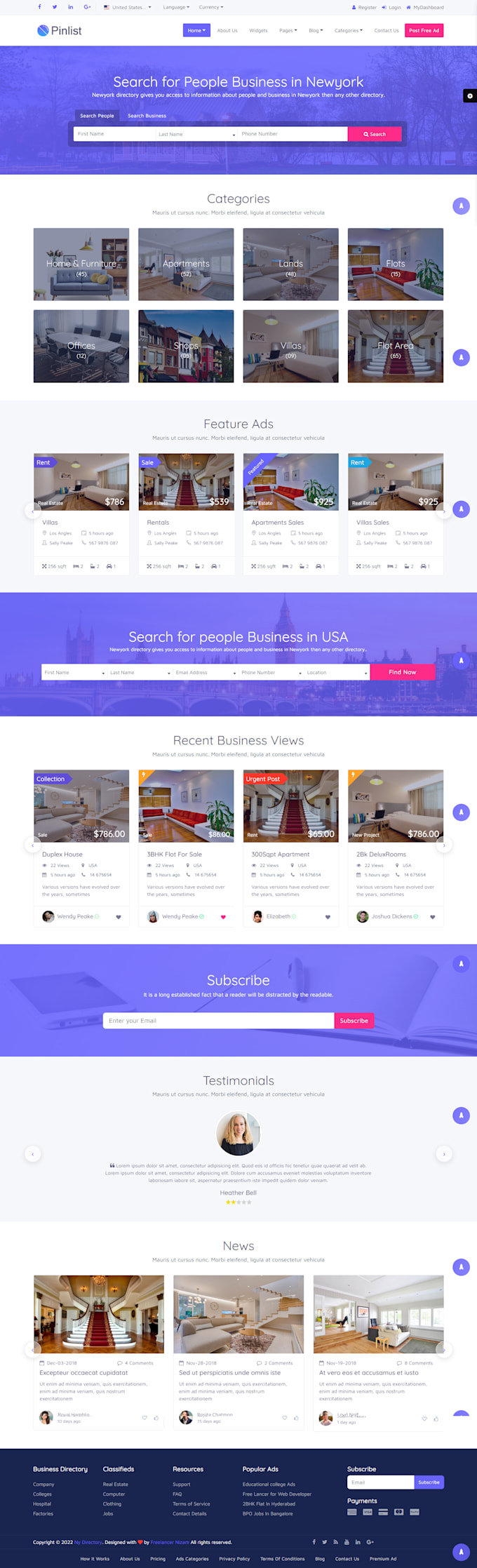 Develop responsive website by html css bootstrap react js by Nizam8181 ...