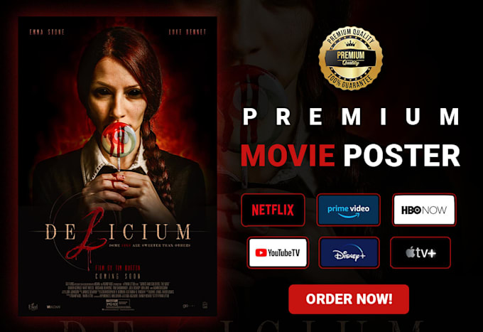 design a premium movie poster for you