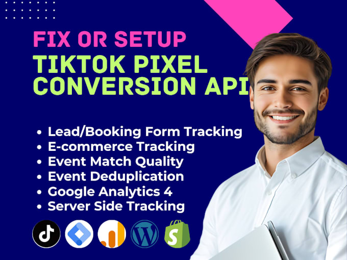 setup tiktok conversion API, server side tracking
