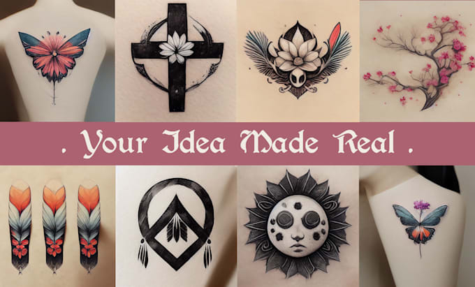 create a beautiful abstract tattoo concept