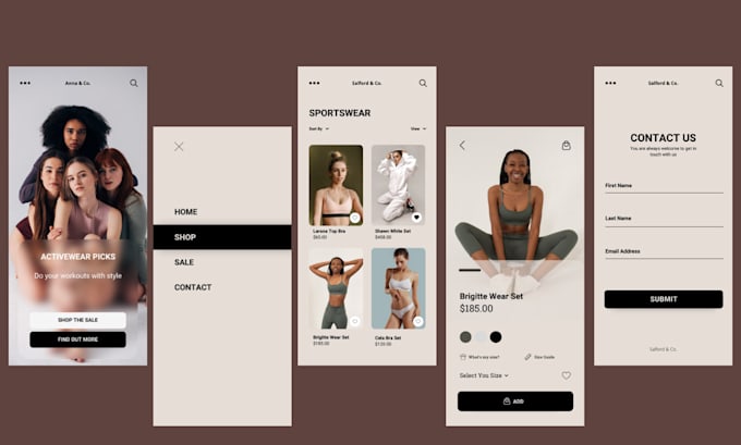 Do web mobile app ui ux design wireframe adobe xd and figma by ...
