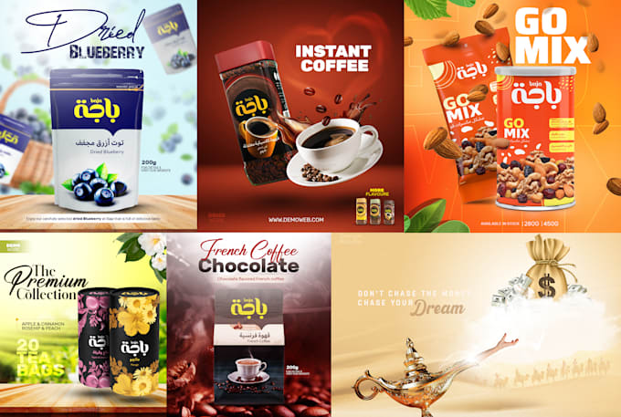 design 10 creative social media posts and banner ads