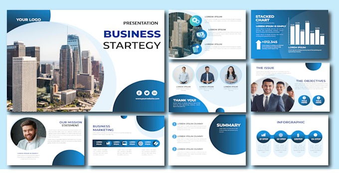 design professional powerpoint business presentation