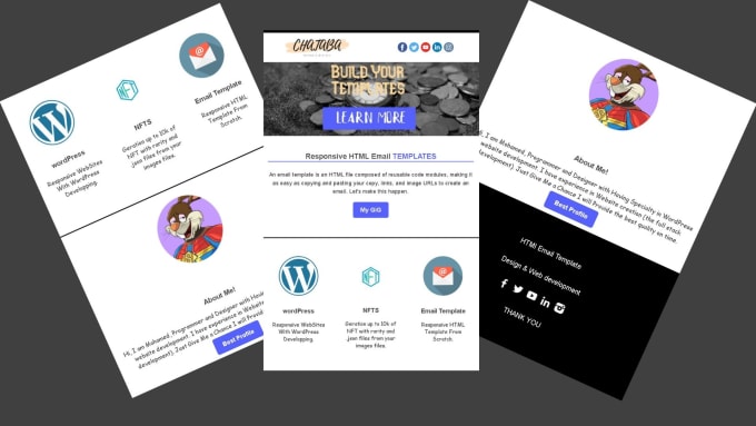 Design From Scratch Responsive Html Email Templates By Chataba Fiverr Design From Scratch Responsive Html Email Templates By Chataba Fiverr