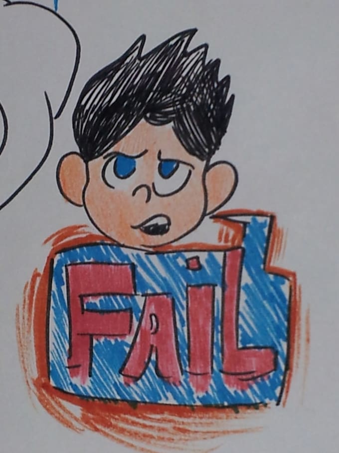 create a cartoony drawing for you