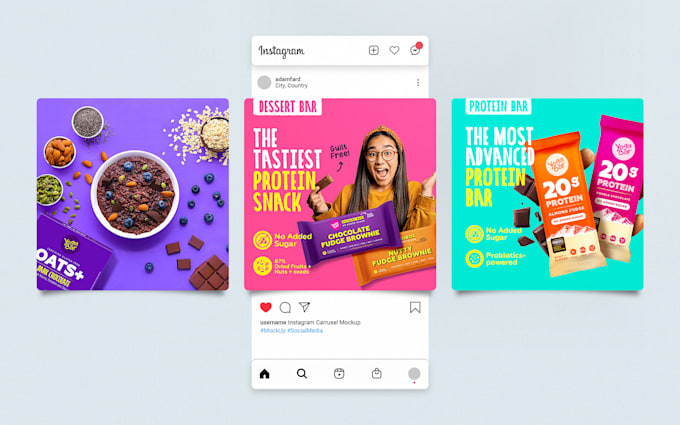 create eye catchy social media post design and facebook ads