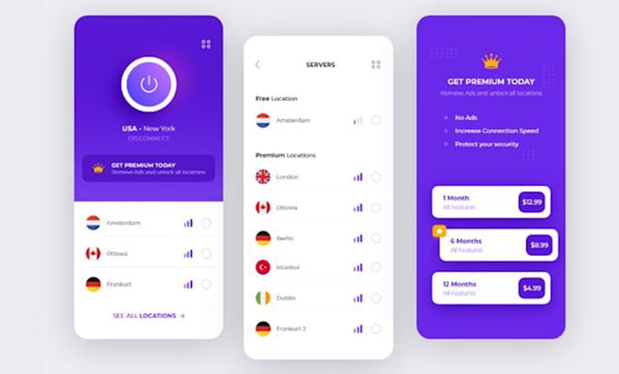 develop vpn app, location changing app both android and ios
