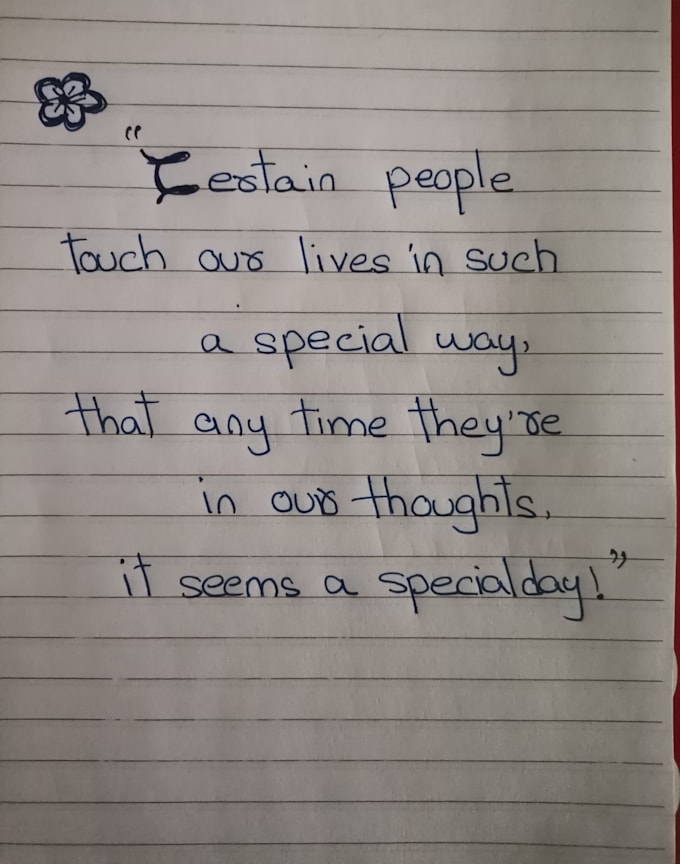 handwrite anything in a good writing
