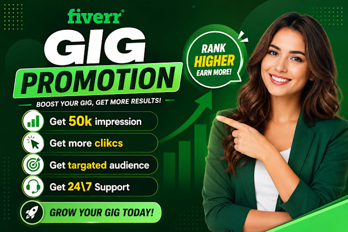 promote your fiverr gig on social media to targeted audience