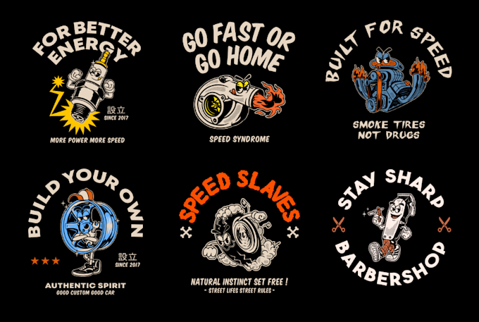 create retro cartoon mascot design for logo or merchandise