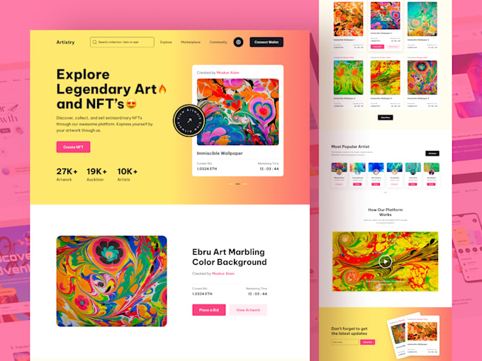 Do figma website design, figma design, figma, ui ux design by Khalid ...