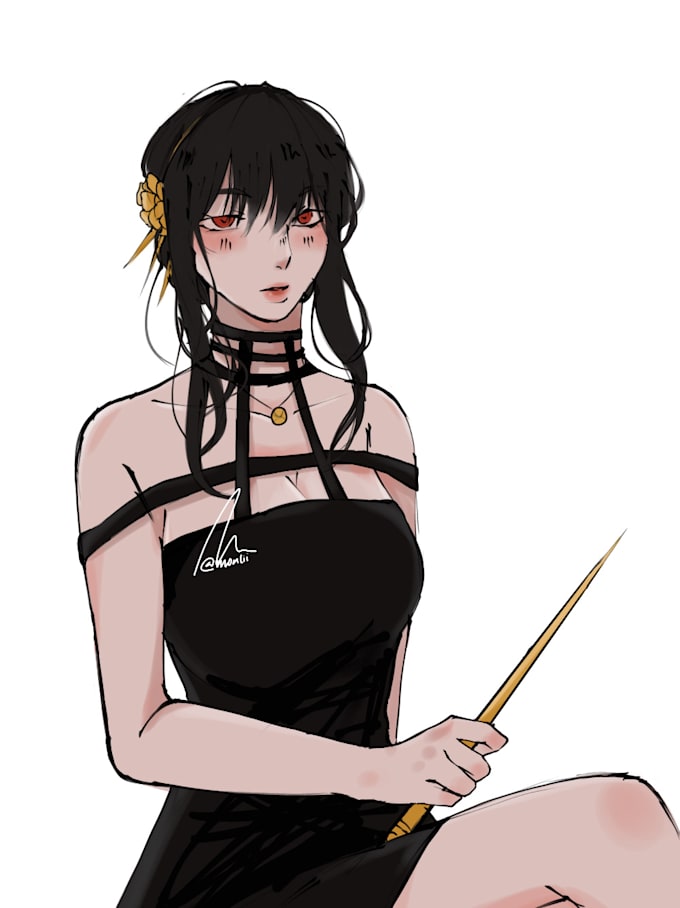 Draw fanart anime characters or original character by Moemow_ | Fiverr