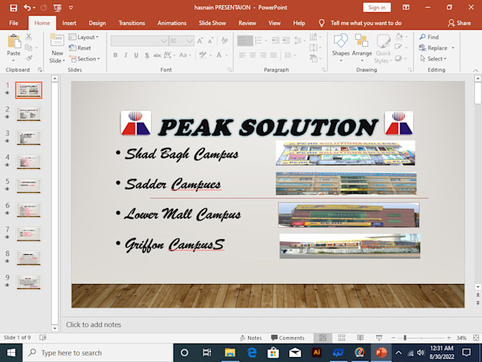 Design a clean powerpoint presentation by Hasnainshah966 | Fiverr