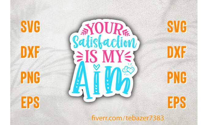 awesome typography sticker designs for etsy and others