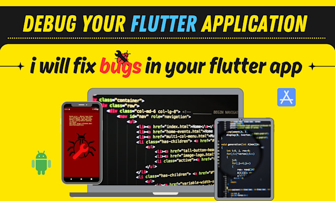 debug, test, and fix errors in your flutter project