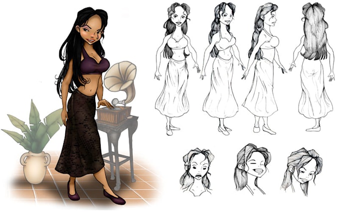 Create a character concept design for you by Brandonstarrart | Fiverr