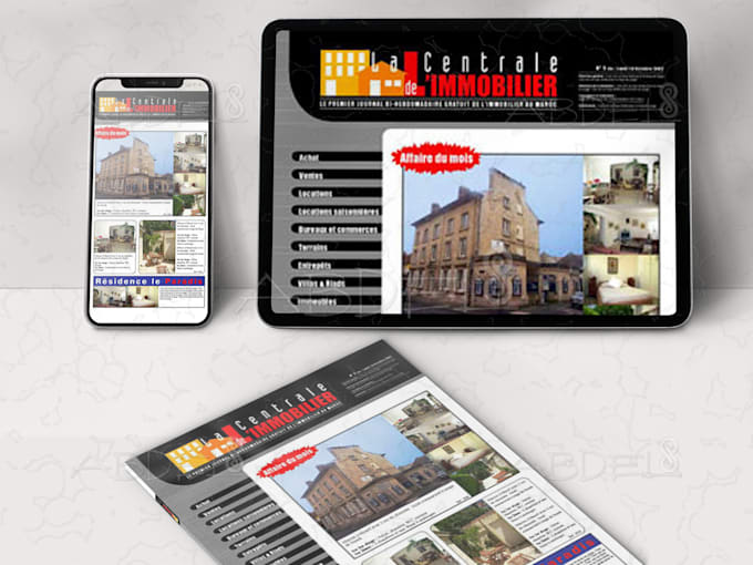print or interactive newsletter brochure or annual report