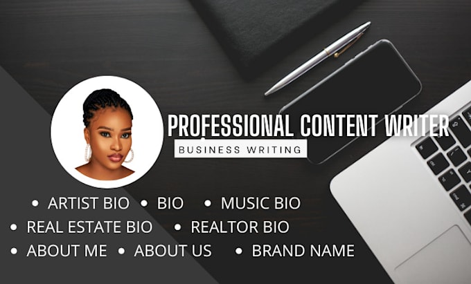 write professional biography, about us section and real estate bio