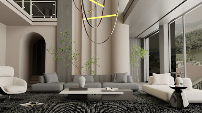 design your modern living room interior