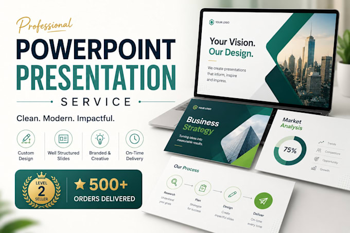 design powerpoint pitch deck and google slides