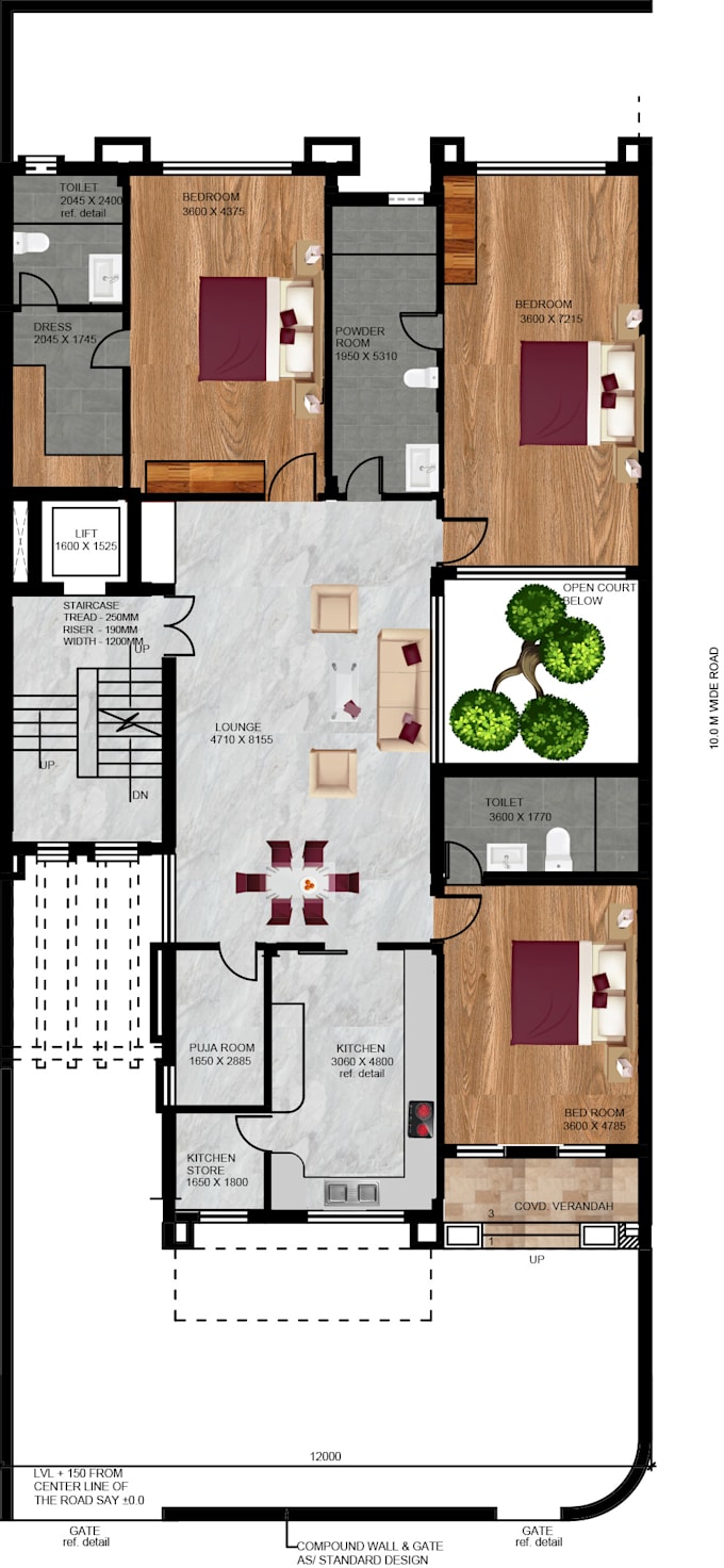 Design 2d floor plans 3d models and architecture diagrams by Sahiti ...