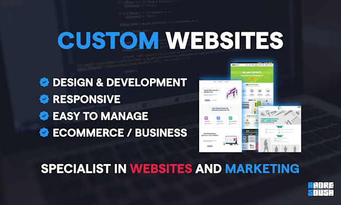 develop html website, landing page, modern and responsive