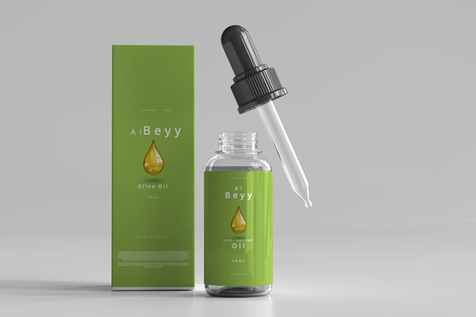 create realistic 3d product mockup