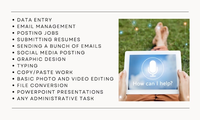 be your dedicated and creative virtual assistant