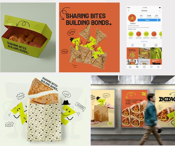 design arabic or english food brand identity