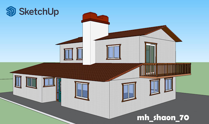 create attractive google sketchup 3d model