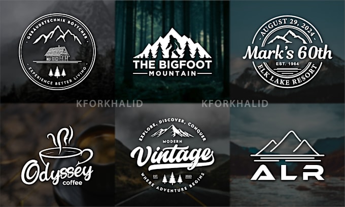 do vintage adventure mountain and outdoor logo design