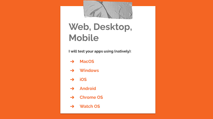 test and QA your website and mobile apps