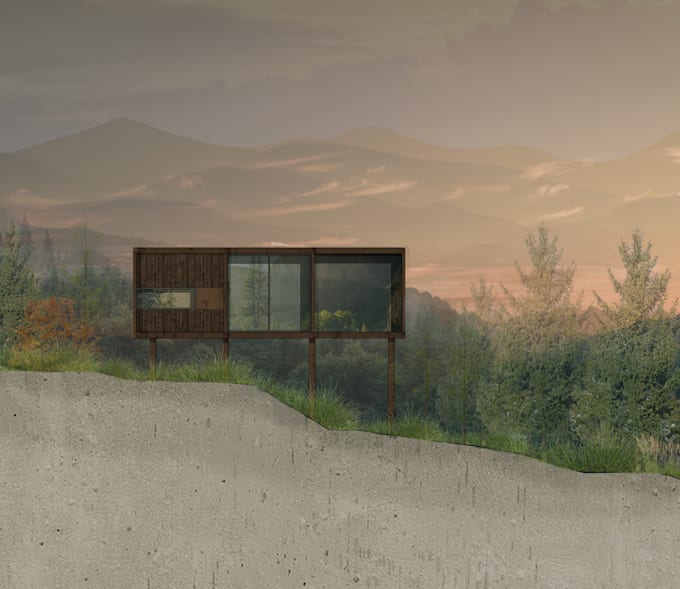 Render your architectural projects using photoshop by Hirashahiddd | Fiverr