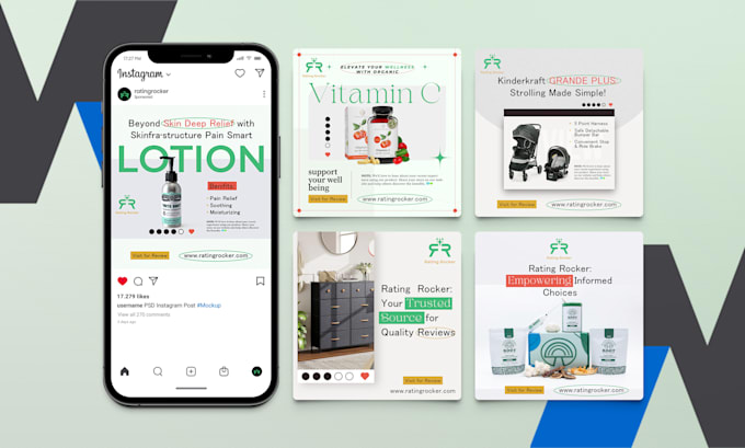 create eye catching social media posts, ads, banners, creative posts