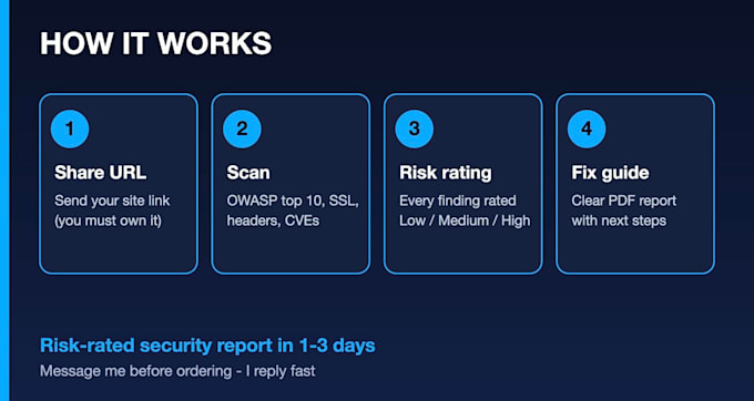do website vulnerability assessment and owasp security scan